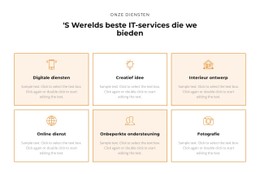 Bekijk De Diensten HTML CSS-Websitesjabloon