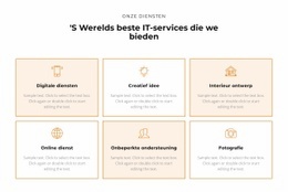 Bekijk De Diensten - Gratis Website Van Één Pagina