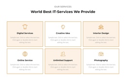 Check Out The Services One Page Template