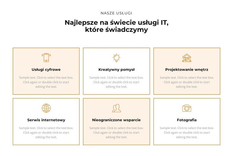 Sprawdź usługi Szablon CSS