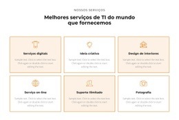 Confira Os Serviços - Create HTML Page Online