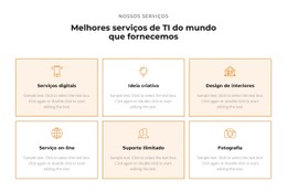 Confira Os Serviços Modelo De Site HTML CSS