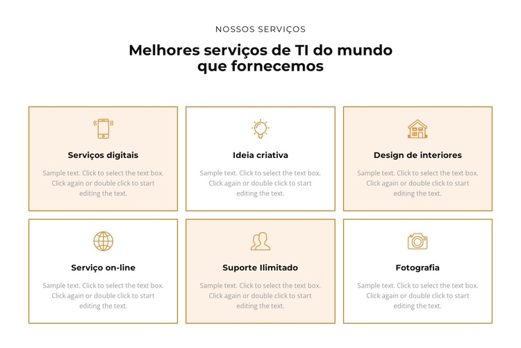 Confira os serviços Tema WordPress