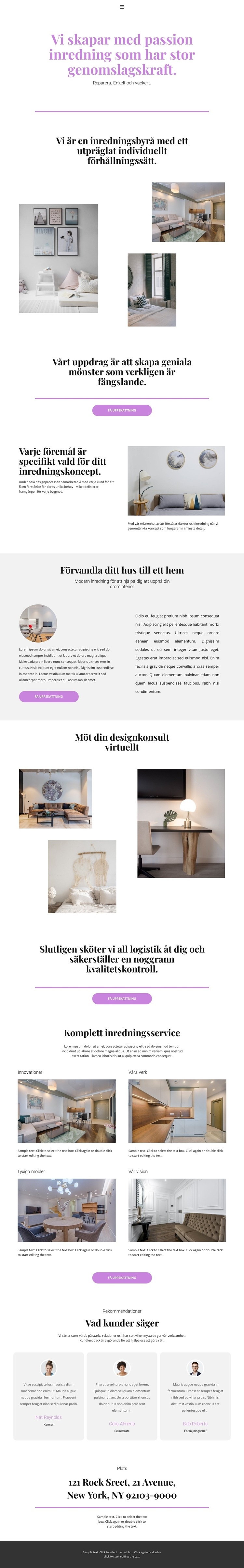 Val av design för huset HTML-mall