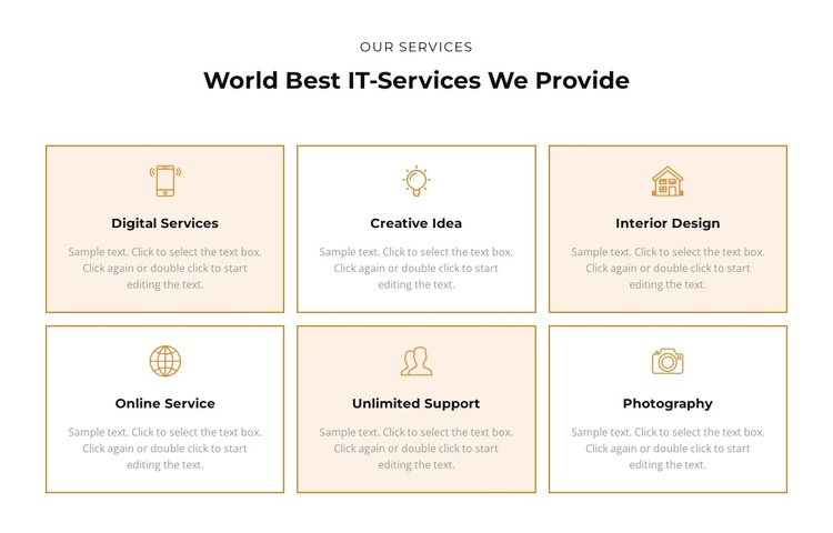 Check out the services Template