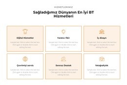 Hizmetlere Göz Atın - Create HTML Page Online