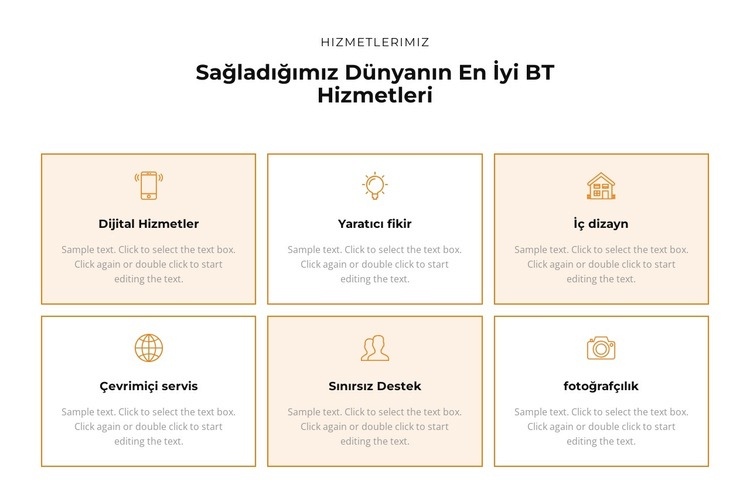 Hizmetlere göz atın Web Sitesi Mockup'ı