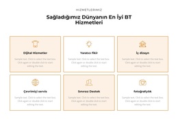 Hizmetlere Göz Atın - WordPress Teması Ilhamı