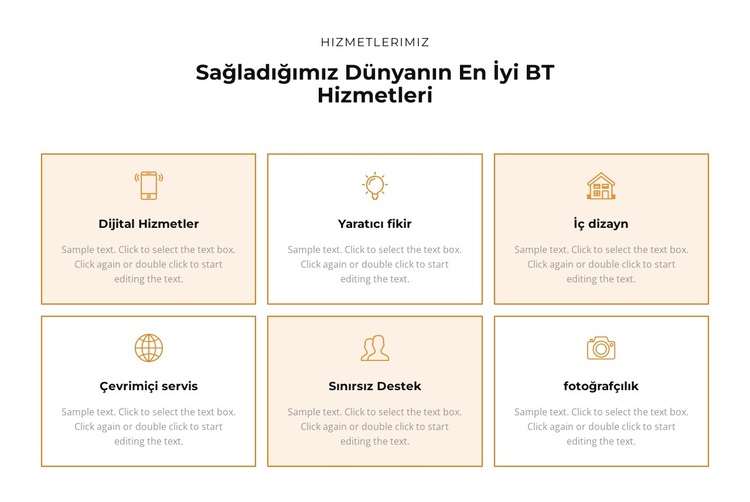 Hizmetlere göz atın WordPress Teması