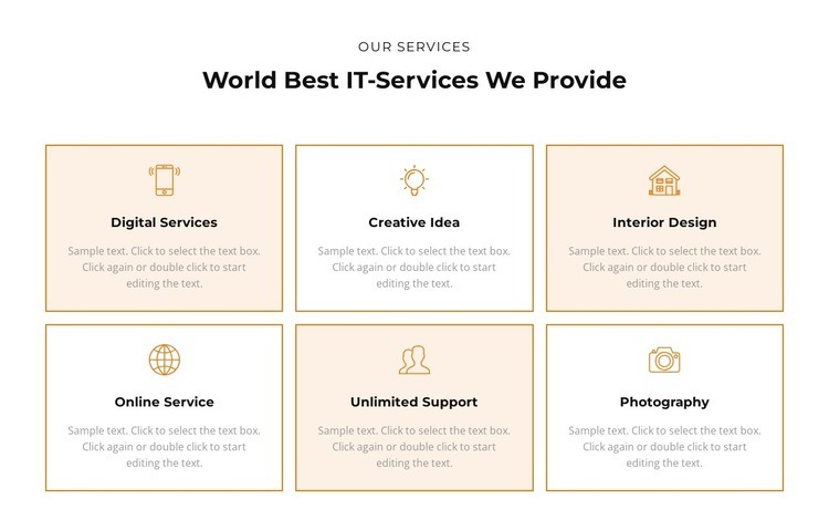 Check out the services Webflow Template Alternative