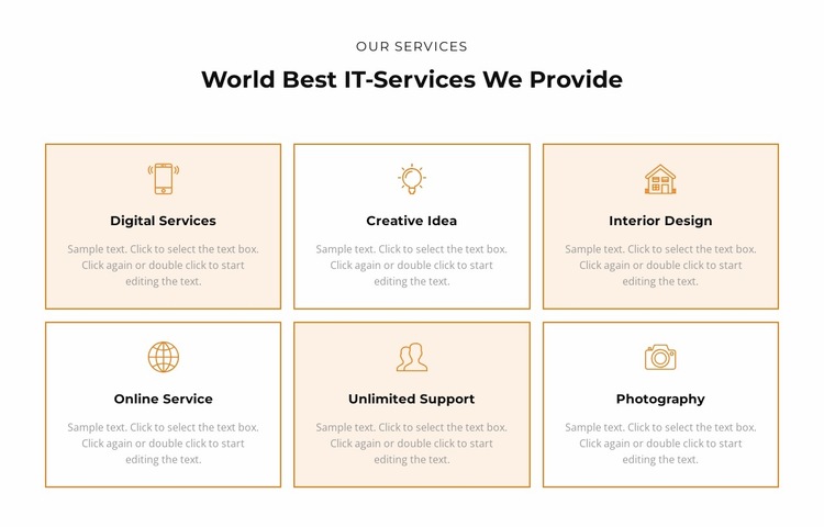 Check out the services Website Builder Templates