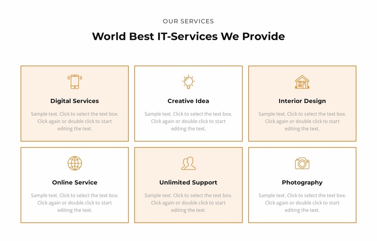 Check out the services Landing Page