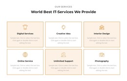 Check Out The Services - WordPress Theme Inspiration