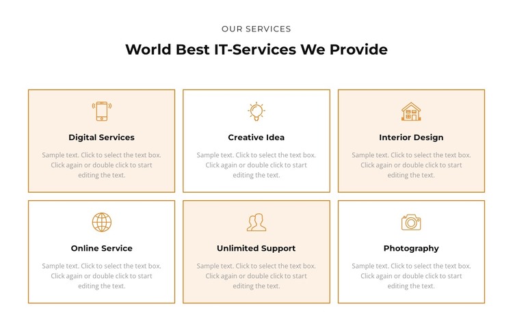 Check out the services WordPress Theme