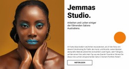 Mehrzweck-Website-Design Für Abend Make-Up