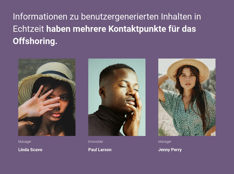 Unsere Assistenten Website design