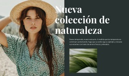 Colección De Moda Nature - Página De Destino De Arrastrar Y Soltar