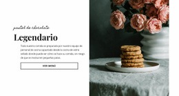 Comida De Pastel De Chocolate - Plantilla De Sitio Web Personal
