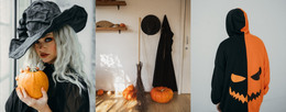 Galería De Arte De Halloween: Plantilla De Página HTML