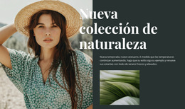 Colección De Moda Nature - Plantilla Web