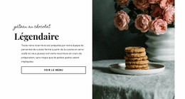 Créateur De Site Web Premium Pour Nourriture De Gâteau Au Chocolat