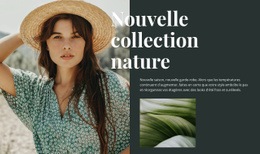 Collection De Mode Nature - Créateur De Sites Web Professionnels Personnalisables