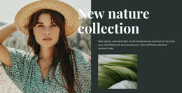 Nature Fashion Collection - Landing Page Template