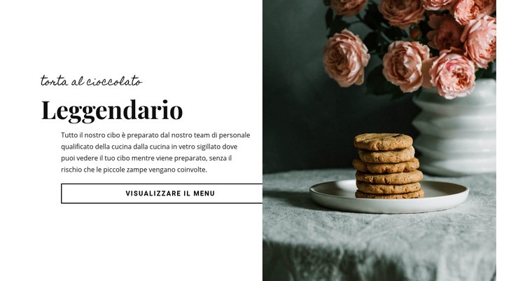 Alimento della torta al cioccolato Modello CSS