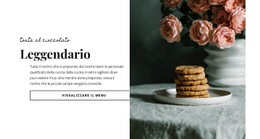 Alimento Della Torta Al Cioccolato - Modello HTML Reattivo