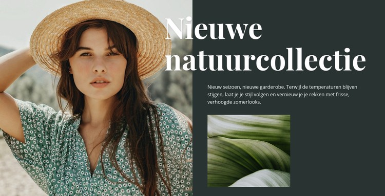 Nature fashion collectie CSS-sjabloon