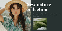 Nature Fashion Collection - Beautiful One Page Template