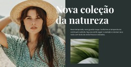 Coleção De Moda Da Natureza Modelo De Site CSS