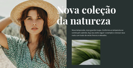 Coleção De Moda Da Natureza - Modelo De Página De Destino