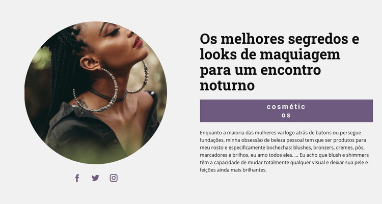 Como ter uma boa aparência Modelo HTML5