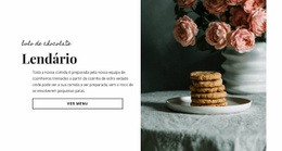 Comida De Bolo De Chocolate - Tema WordPress Exclusivo