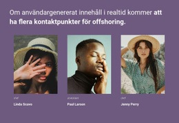 Våra Assistenter - Responsiv Webbplats