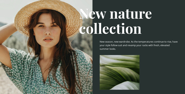 Nature fashion collection Template