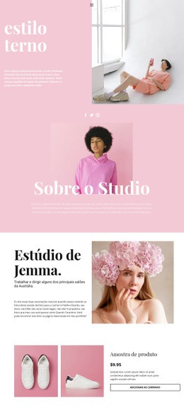 Notícias De Moda - Modelo De Página HTML