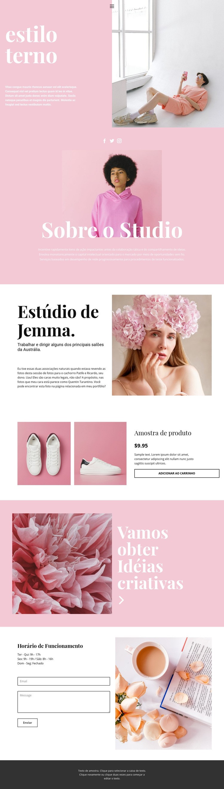 Notícias de moda Template Joomla