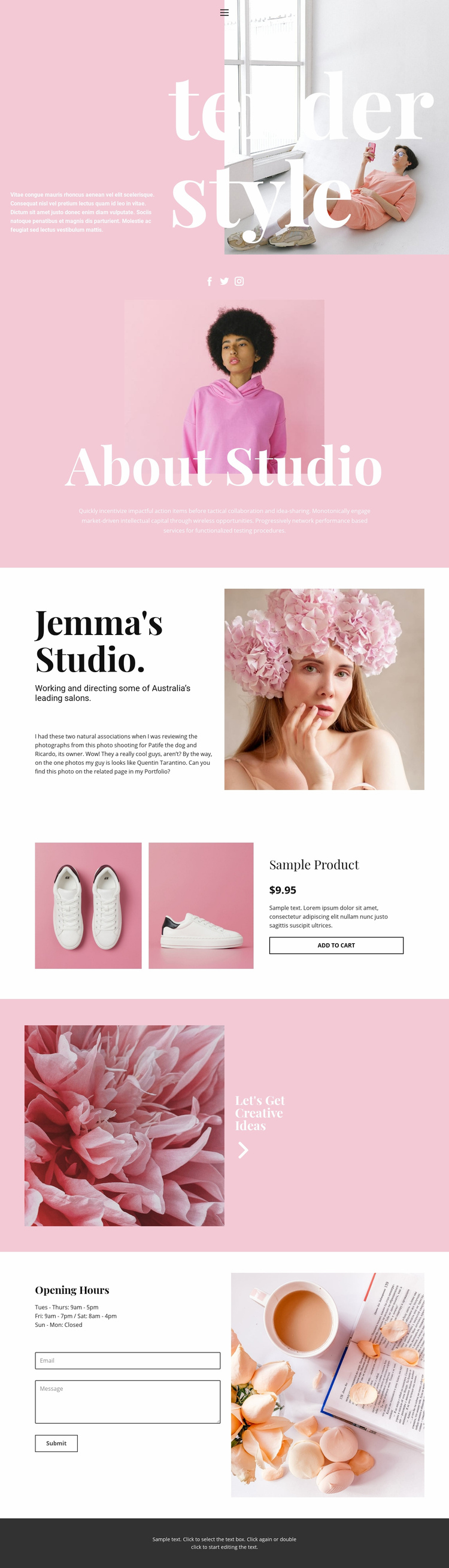 Fashion news Squarespace Template Alternative