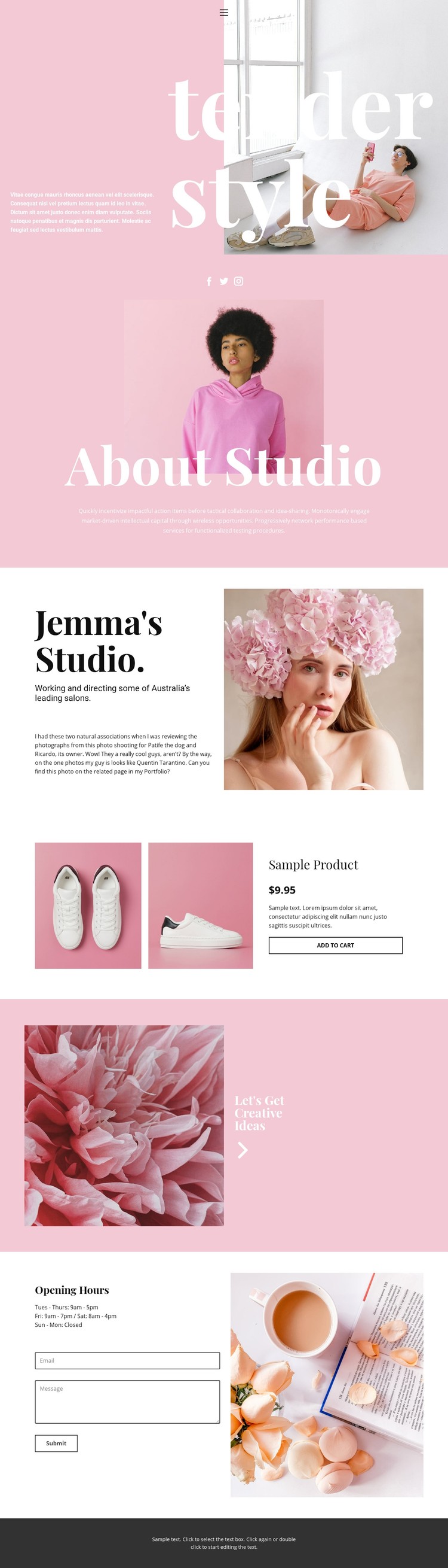 Fashion news Webflow Template Alternative