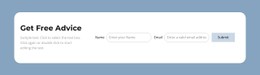 Get Free Advice Clean And Minimal Template