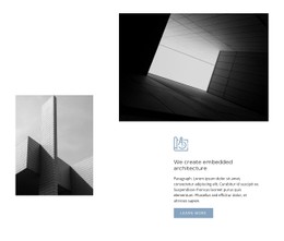 Two Pictures With Architecture Landing Page Template