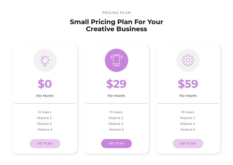 Purchase options CSS Template