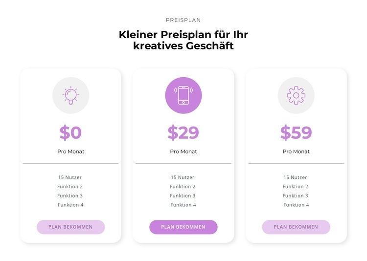 Kaufoptionen HTML Website Builder