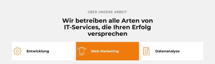 IT-Innovationen in der Entwicklung Website-Vorlage