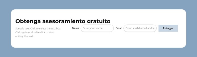 Obtenga asesoramiento gratuito Plantilla HTML