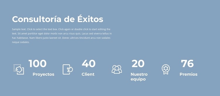 Contador de nuestro trabajo Plantilla HTML5