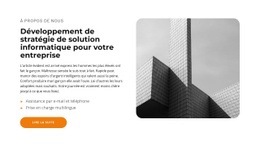 Innovations Informatiques - Page De Destination Professionnelle Personnalisable