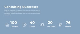 Counter of our work - Html Code Example by Nicepage